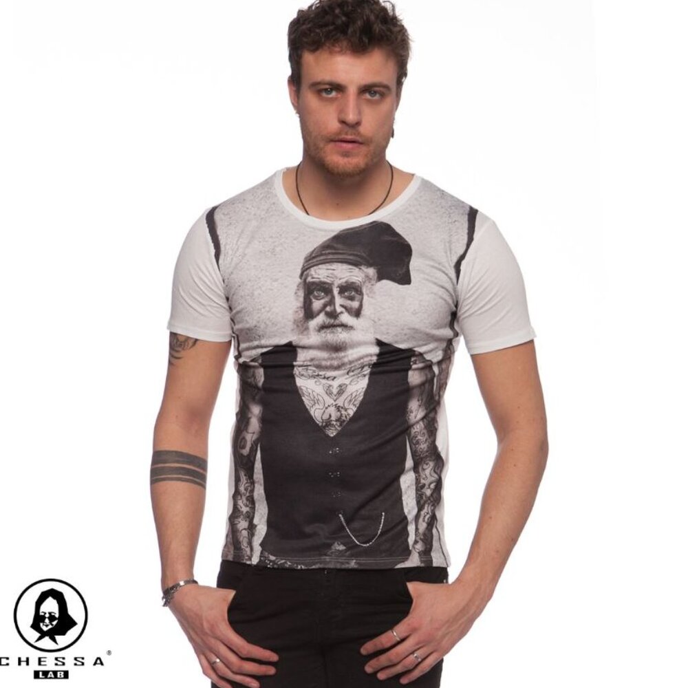 Chessa Lab T Shirt Mens Large Sardinian Streetwear Bikercore Punk Hipster Tattoo